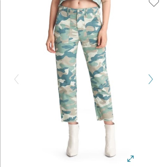 Mother The Shaker Chop Crop Printed Jeans in - Picture 7 of 8